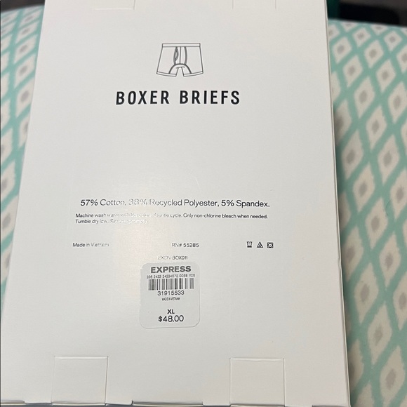 Express Comfort Cotton Black Boxer Briefs XL - Picture 2 of 2